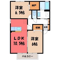 イーストブリック Aの物件間取画像